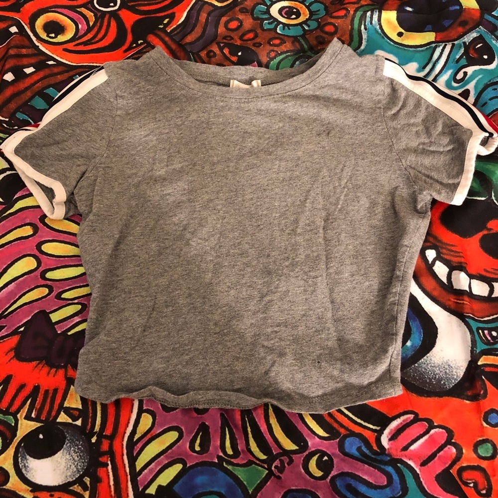 Grey crop top